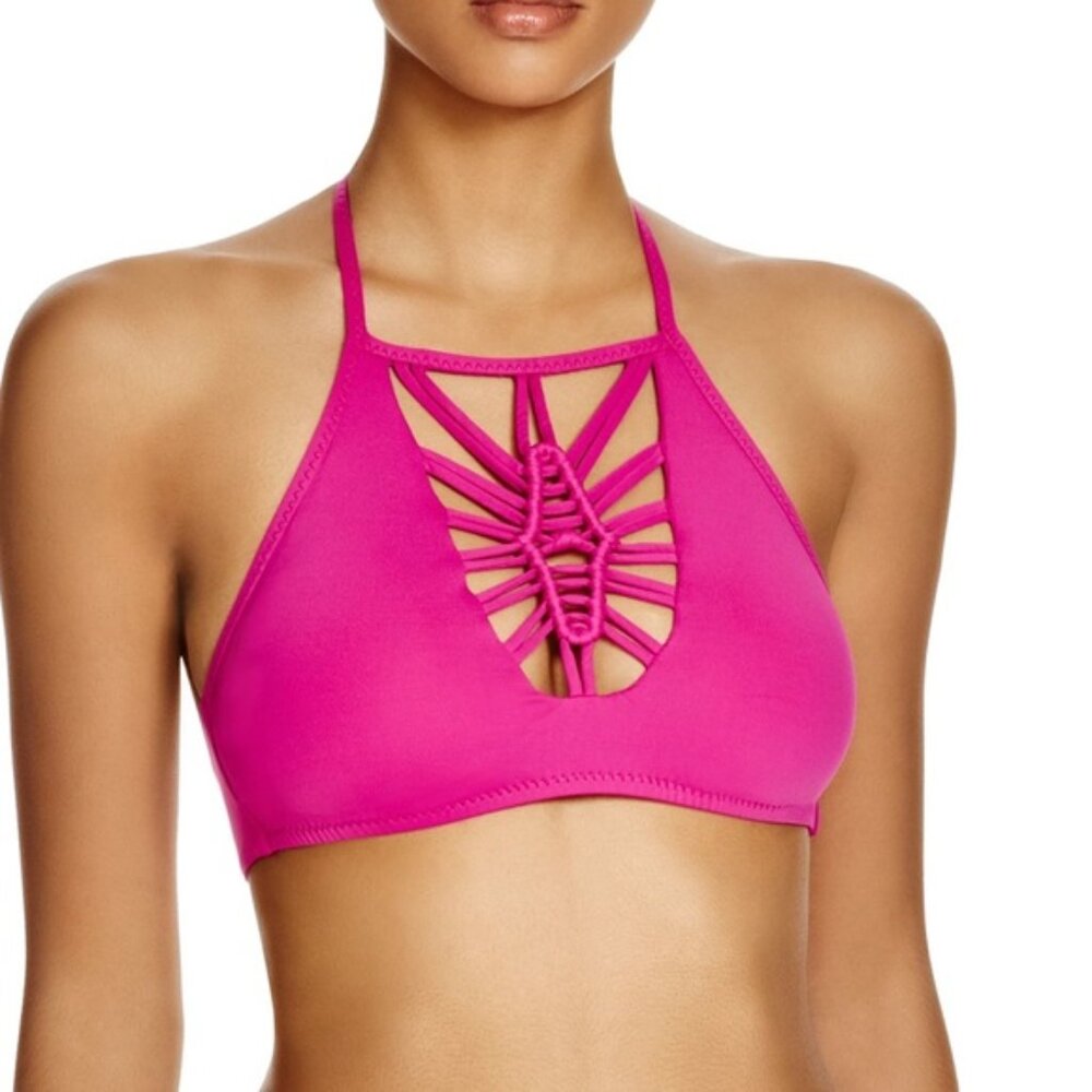 BECCA Janis High Neck Halter Bikini Top - Picture 1 of 5